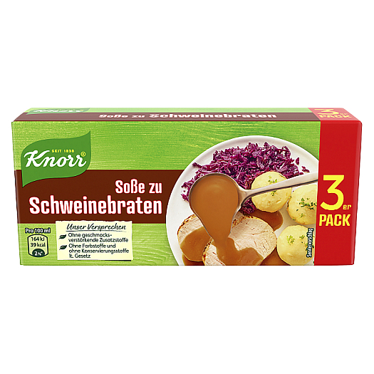 KNORR SOSSE ZU SCHWEINEBRATEN 3 ER