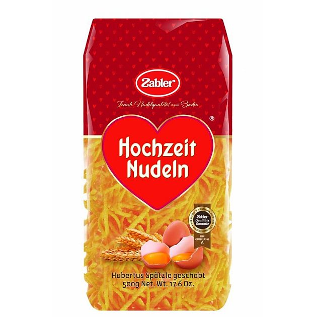 ZABLER HOCHZEIT NUDELN GESCHABTE SPAETZLE 500G