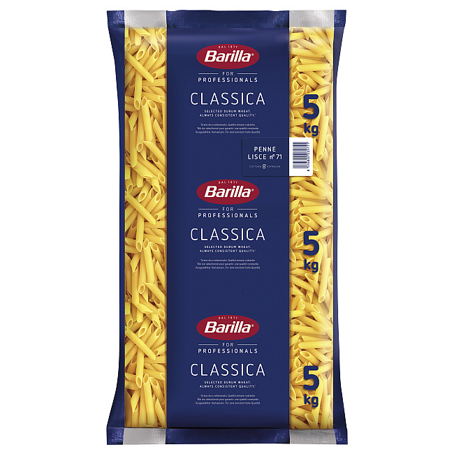 BARILLA PENNE LISCE NO.71 5KG