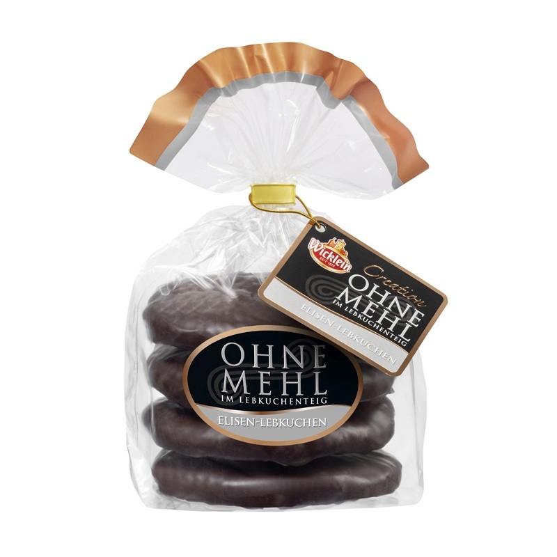 WICKLEIN CREATION OHNE MEHL IM LEBKUCHENTEIG - ELISEN - LEBKUCHEN  EXTRA NUSSIG 275G