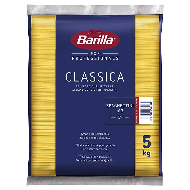 BARILLA SPAGHETTINI NO.3 5KG