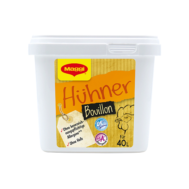 MAGGI HUEHNERBOUILLON ´ HEFEFREI ´ ERG. 40L 800 G