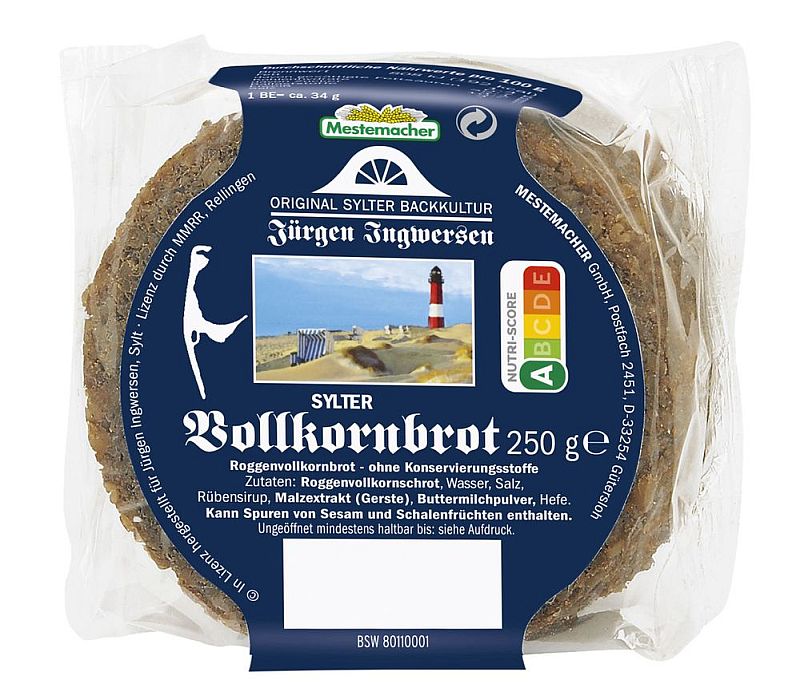 MESTEMACHER SYLTER WALNUSSBROT RUND  250G