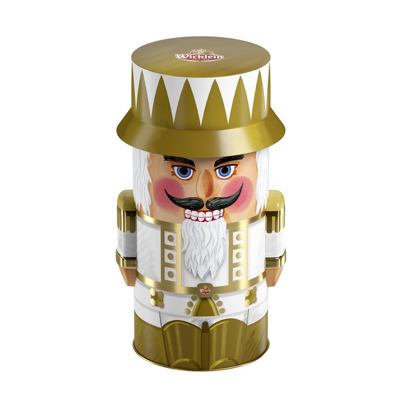 WICKLEIN NUSSKNACKER - DOSE MIT SCHOKOFRUCHTGEBAECK VOLLMILCH 200G