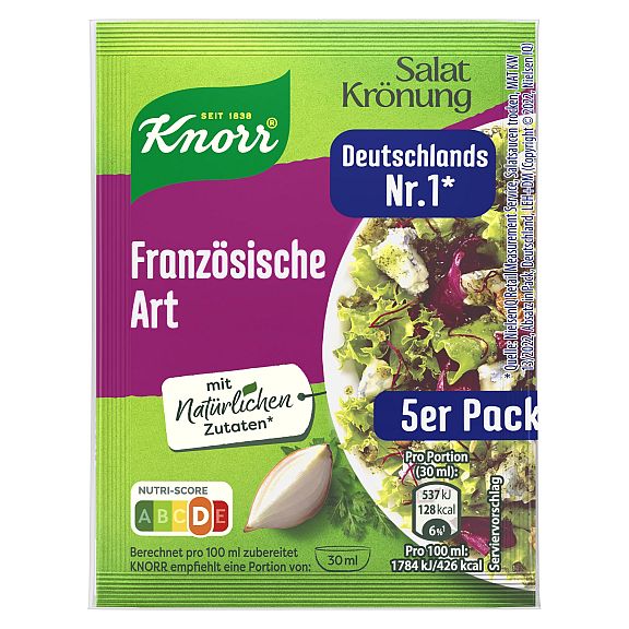 KNORR SALATKROENUNG FRANZOESISCHE ART  5ER PACK