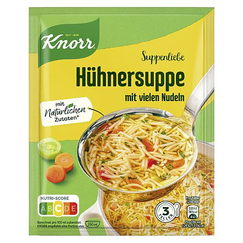 KNORR SUPPENLIEBE HUEHNER - SUPPE 3 TELLER - ERG. 750ML