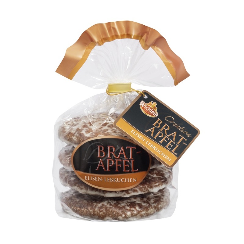 WICKLEIN BRATAPFEL FEINSTE NUERNBERGER ELISEN - LEBKUCHEN GLASIERT 275G