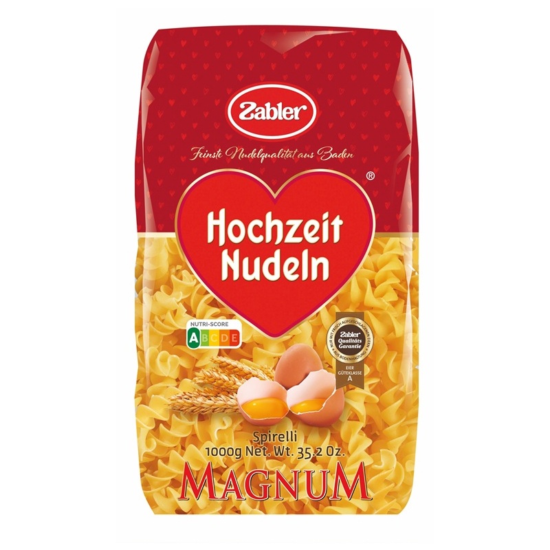 ZABLER HOCHZEIT NUDELN SPIRELLI 1KG