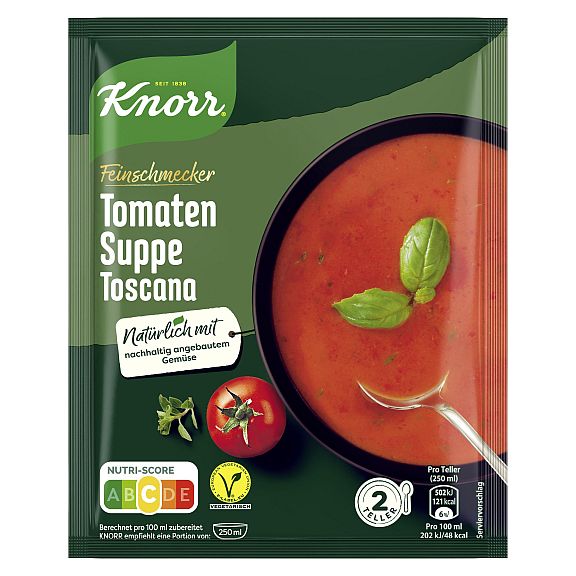 KNORR FEINSCHMECKER TOMATENSUPPE TOSKANA 2 TELLER - ERG. 500ML