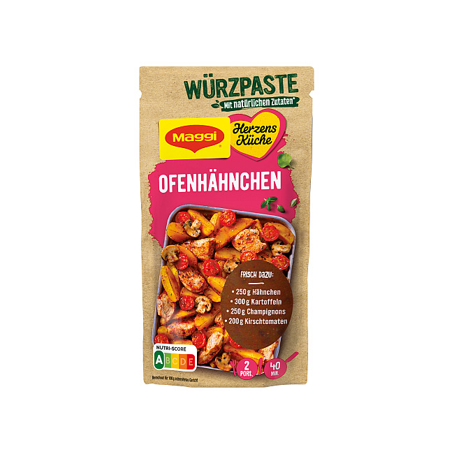 MAGGI FOOD TRAVEL WUERZPASTE HERZENSKUECHE OFEN - HAEHNCHEN  65G