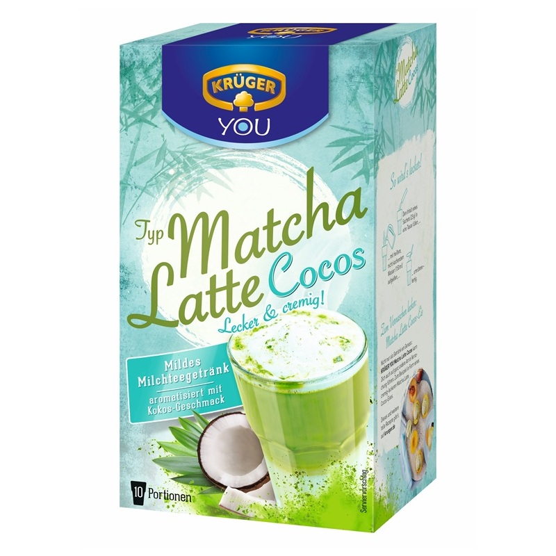 KRUEGER YOU MATCHA LATTE COCOS - 10 X 25G - 250G PACKUNG