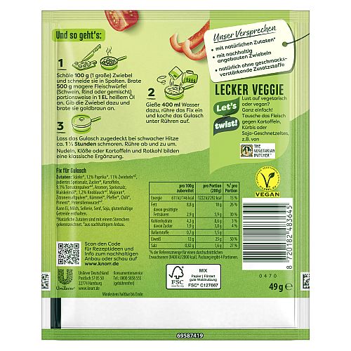 KNORR FIX GULASCH 49G