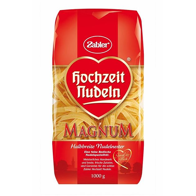 ZABLER HOCHZEIT NUDELN HALBBREITE NUDELNESTER 1KG