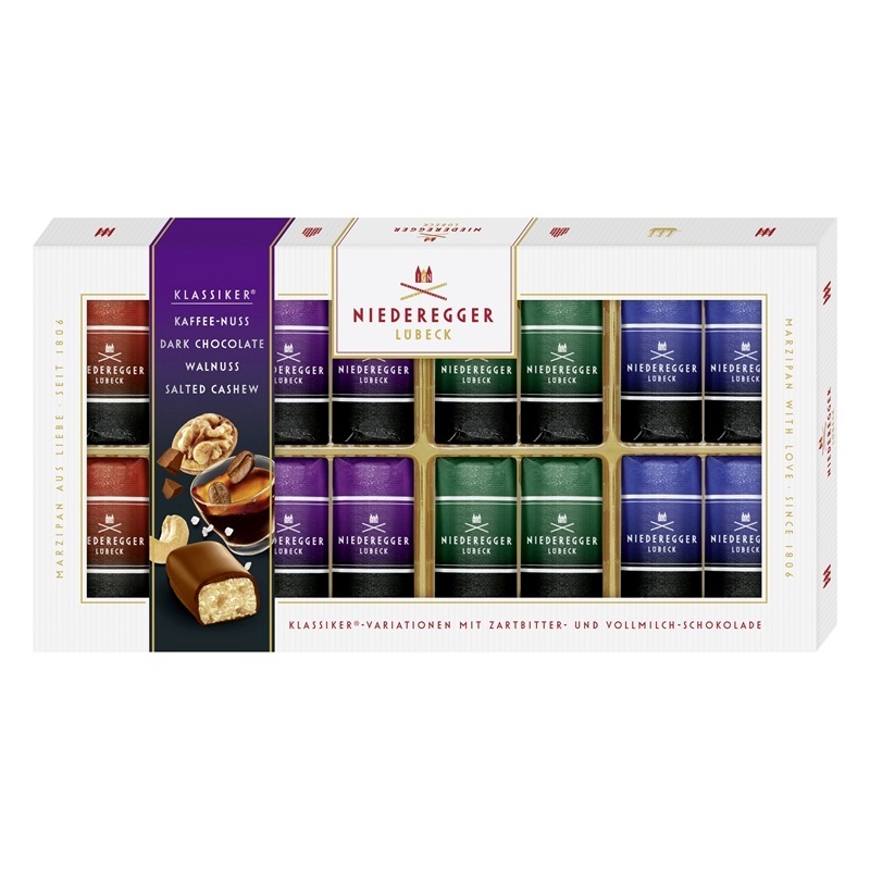 NIEDEREGGER MARZIPAN KLASSIKER - VARIATIONEN "DARK EDITION" 200G